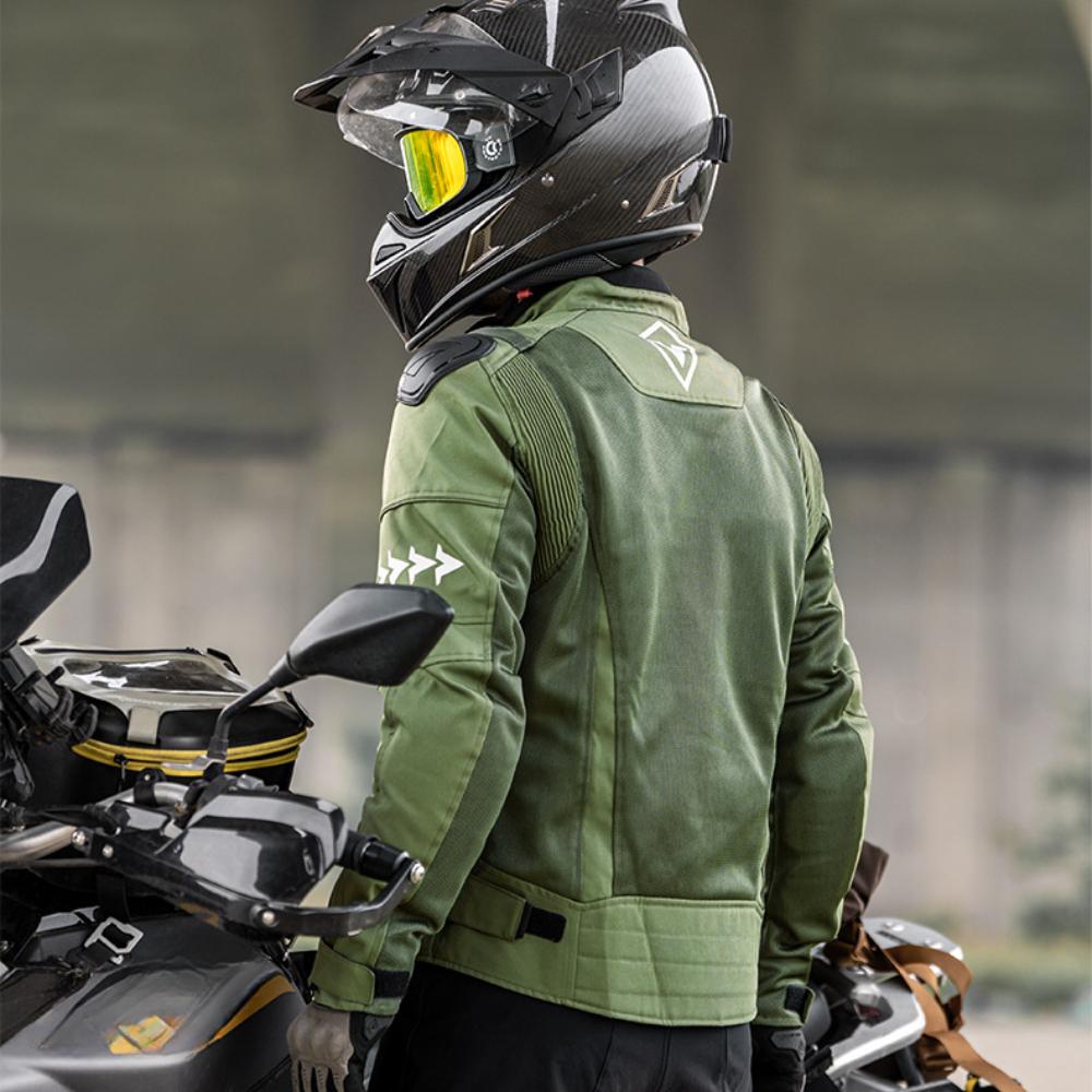 Motorcycle Riding Suits, Road Protection Racing Suits, Summer Breathable Motorcycle Equipment, Men's Jacket Sets