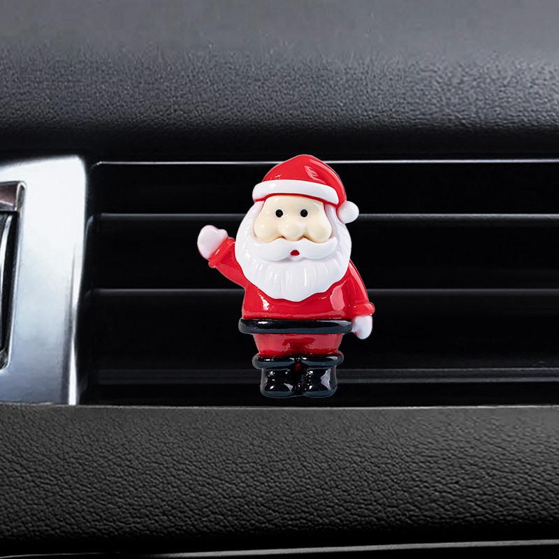 Christmas Car Air Outlet Perfume Clip Elk Car Fragrance Air Conditioner Perfume Decorations Santa Claus Decorations