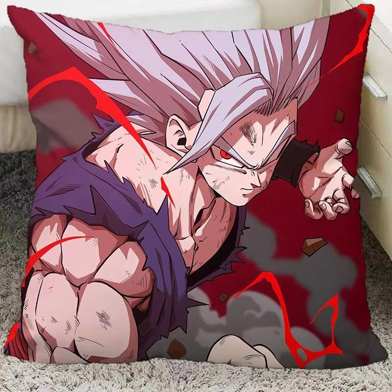 Dragon Ball Anime Cosplay Pillow Covers Decorative Home Double-Sided Print Square Pillow Living Room Decoration Pillowcase Gift