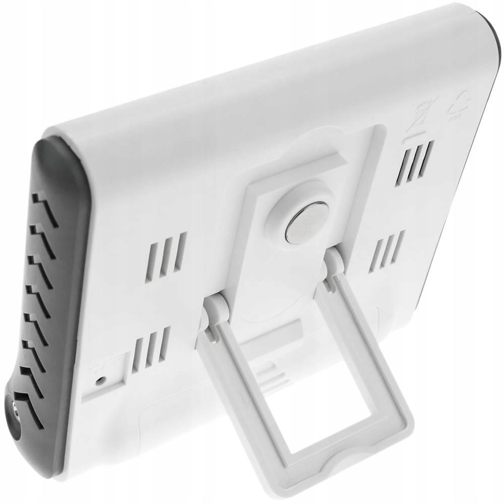 Rosfix Stacja Pogodowa z Higrometrem – Pomiar Temperatury i Wilgotności | Zewnętrzny Czujnik | Wbudowany Magnes i Wyświetlacz LCD