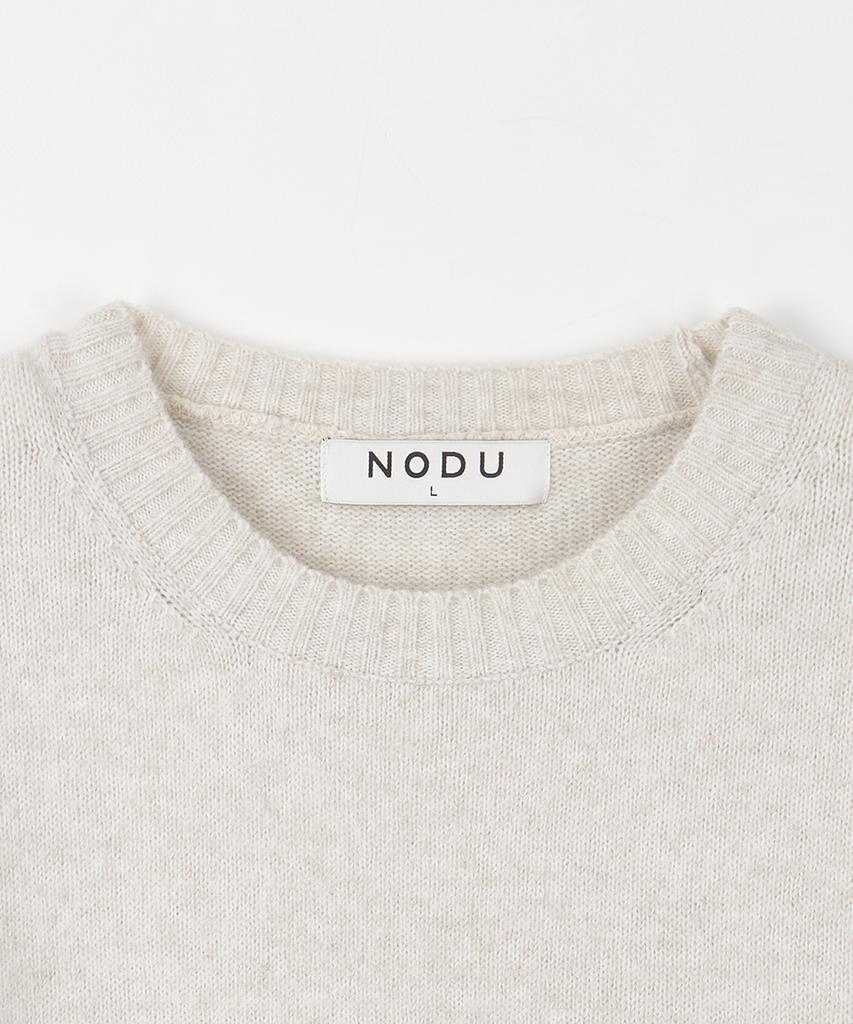 NODU Formal Basic Round Knit [Ivory]