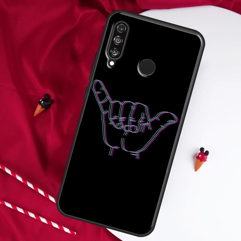 Shaka Surf Hang loose For Huawei Nova 9 SE 10 5T Y90 Y70 Y60 Y61 Y91 Y72 12i 12s 11i P60 Pro P20 P30 P40 Lite Case
