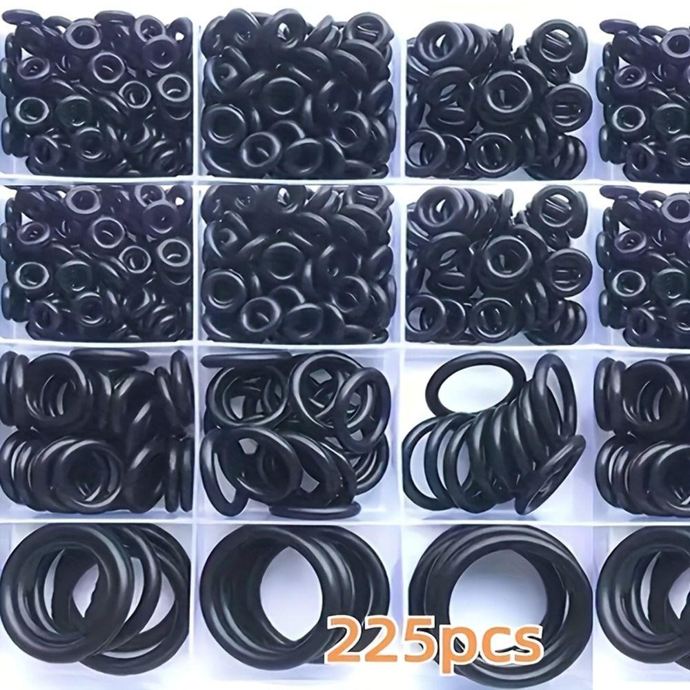 225Pcs Elasticity O-Ring Sealing Kit High Pressure Sealing Elastic Band  Valve Pressure