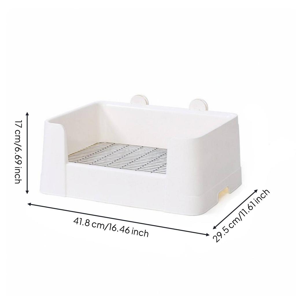 Heavy-Duty High-Sided Long-Eared Pet | Resistant Potty with Mesh