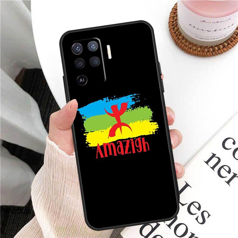 Amazigh Flag Case For Oppo A98 A58 A78 A18 A38 A60 A80 A40 A77 A57 A17 A74 A54 A94 A96 A76 A16 A15 A5 Pro