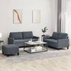 VidaXL Sofa Set with Cushions 3 Pcs, Sofas with Armrests, Furniture Set with Footrest Living Room, 3201507