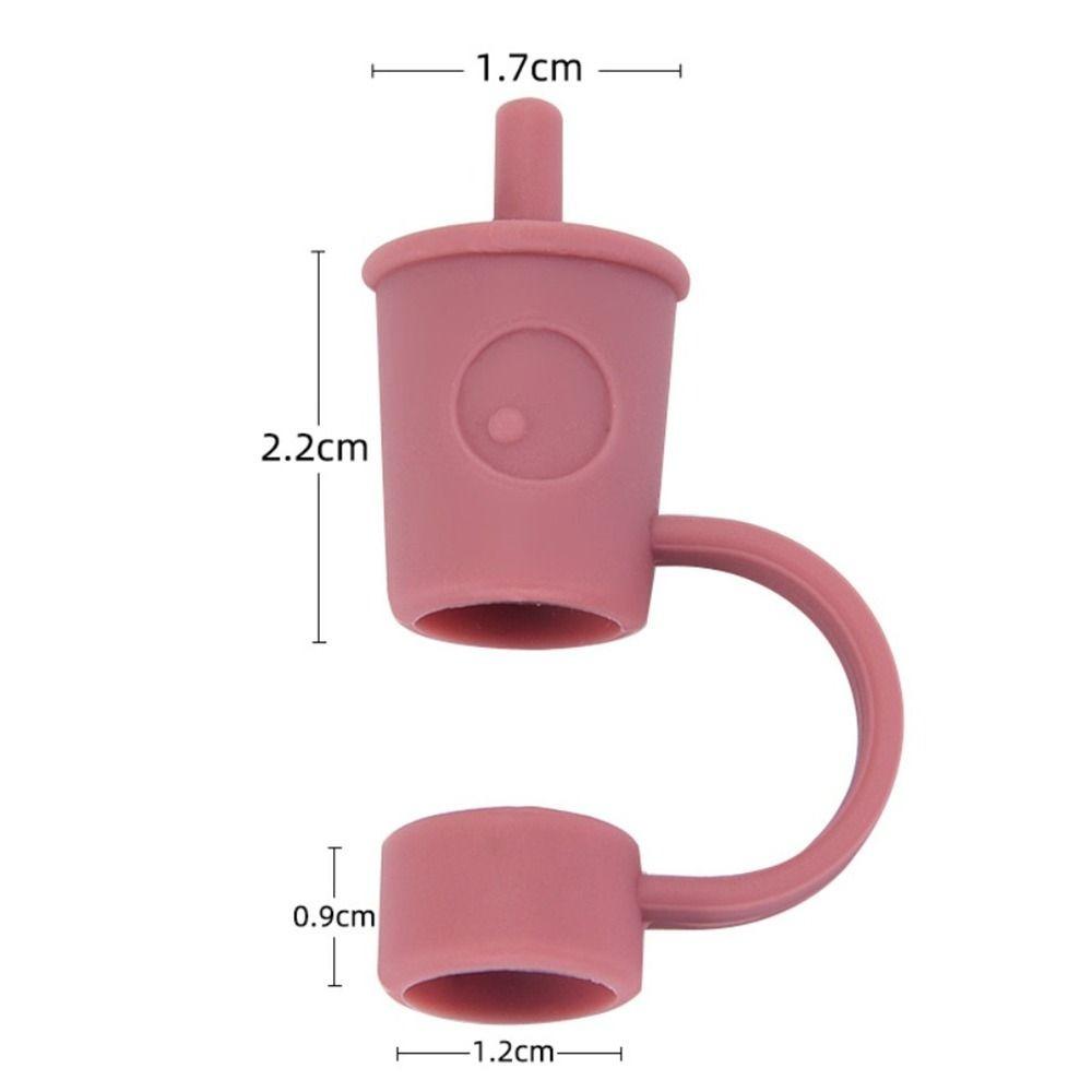 Reusable Straw Tip Caps Splashproof Straw Tips Lids Silicone Straw Tips Covers  8 Mm Straw Tip