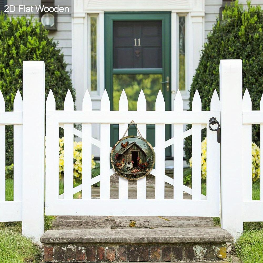 Vintage Henhouse Wooden Sign - Rustic Decorative Plaque for Home, Garage, Cafe Decor - Rustic Animal-themed Ornament