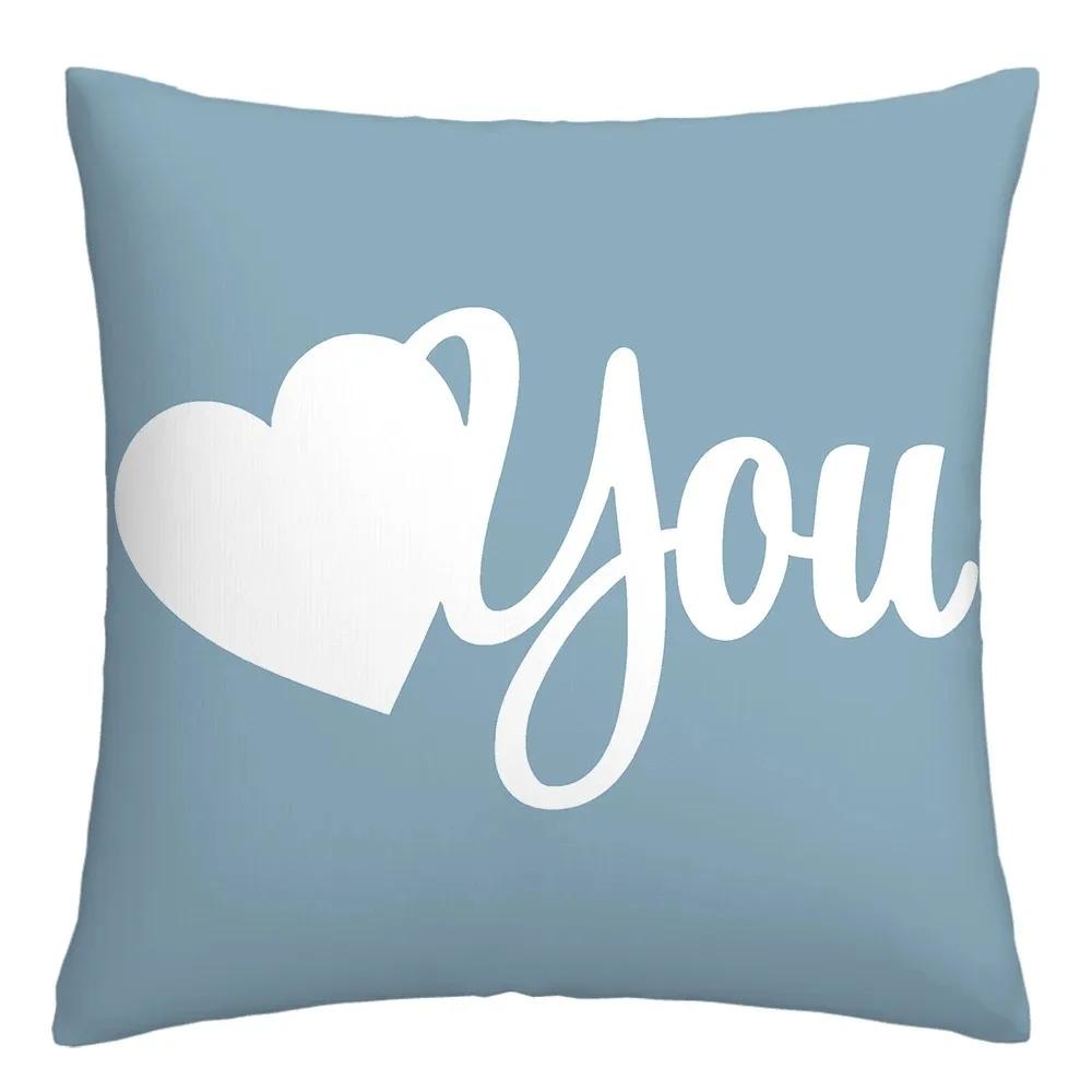 Blue and White Geometric Decorative Pillowcase Living Room Office Home Pillowcase Car Ornaments Ideal Gift