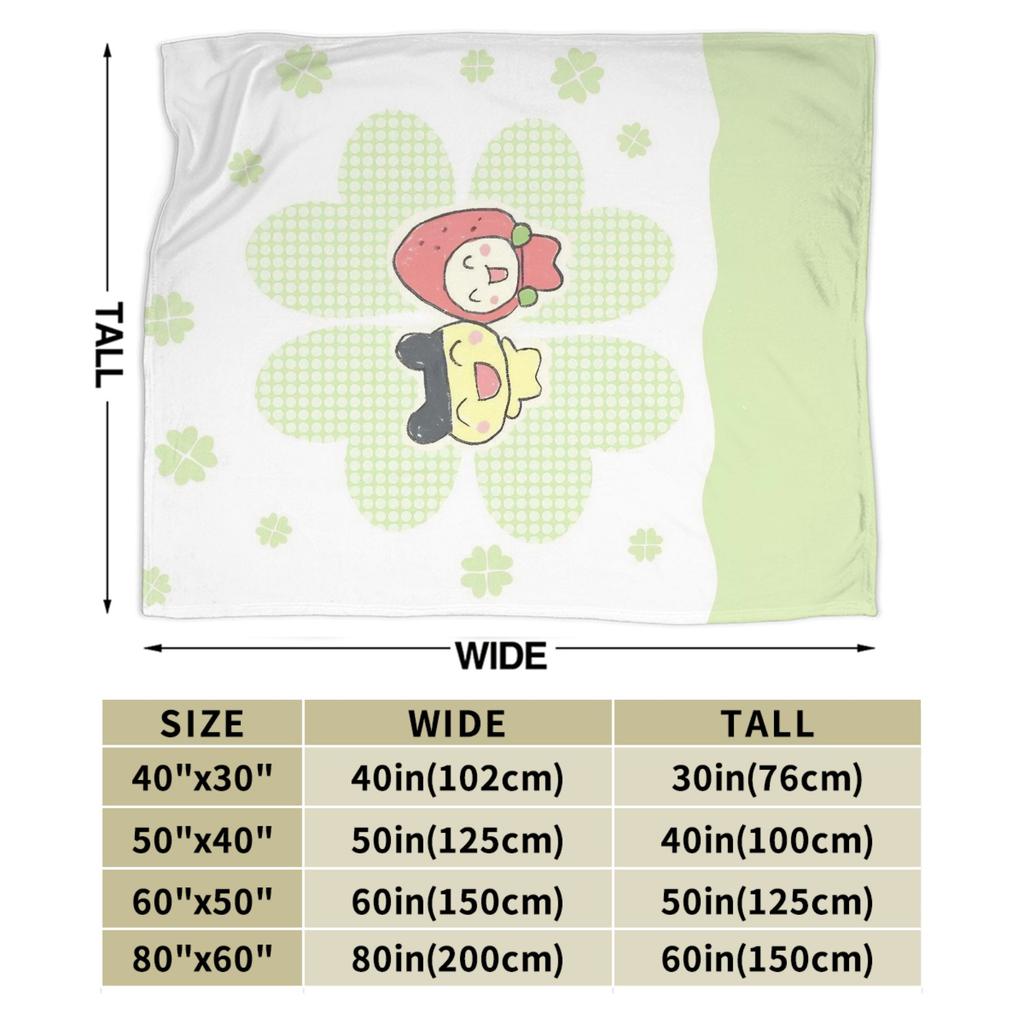 Tamagotchis Blanket Cover Velvet Cartoon Lightweight Throw Blanket for Bed Bedroom Quilt