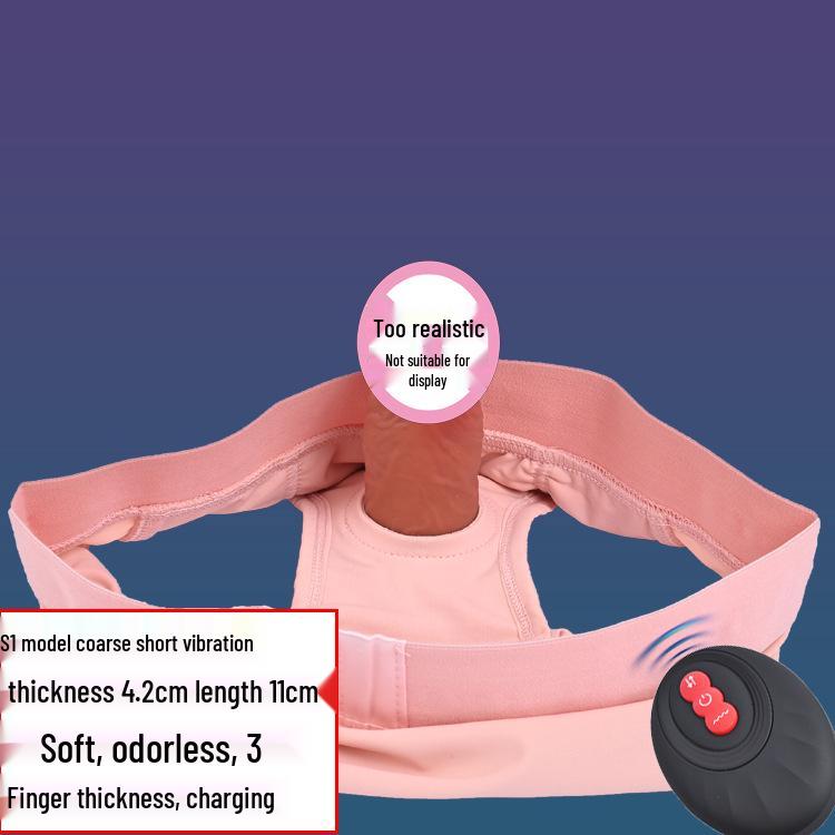 Moteriškos nešiojamos itin didelės vibratorinės kelnaitės-dildės, skirtos diskretiškam naudojimui lauke