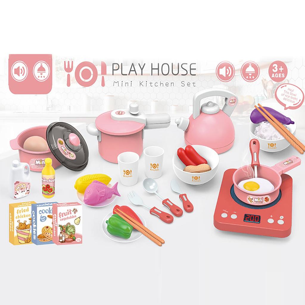 thumbnail image 2 of 72-Piece Kids Kitchen Toy Set With Play Food, Pots, Pans & Dishes - Pretend Cookware Learning Toys For Toddlers 2 of 10