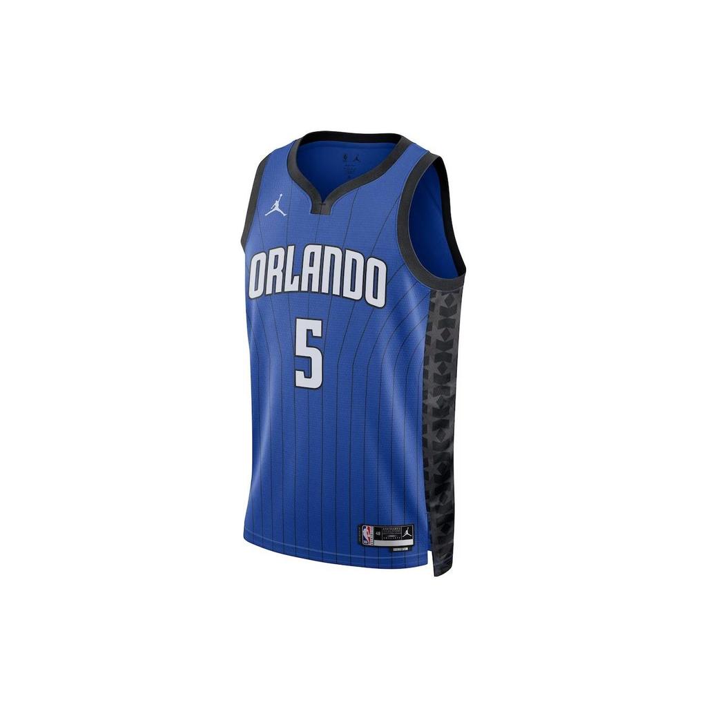 Jordan NBA Striped Pattern Letter And Number Print Basketball Jersey - SW Fan Edition Men Tops Deep-Blue DO9538-486