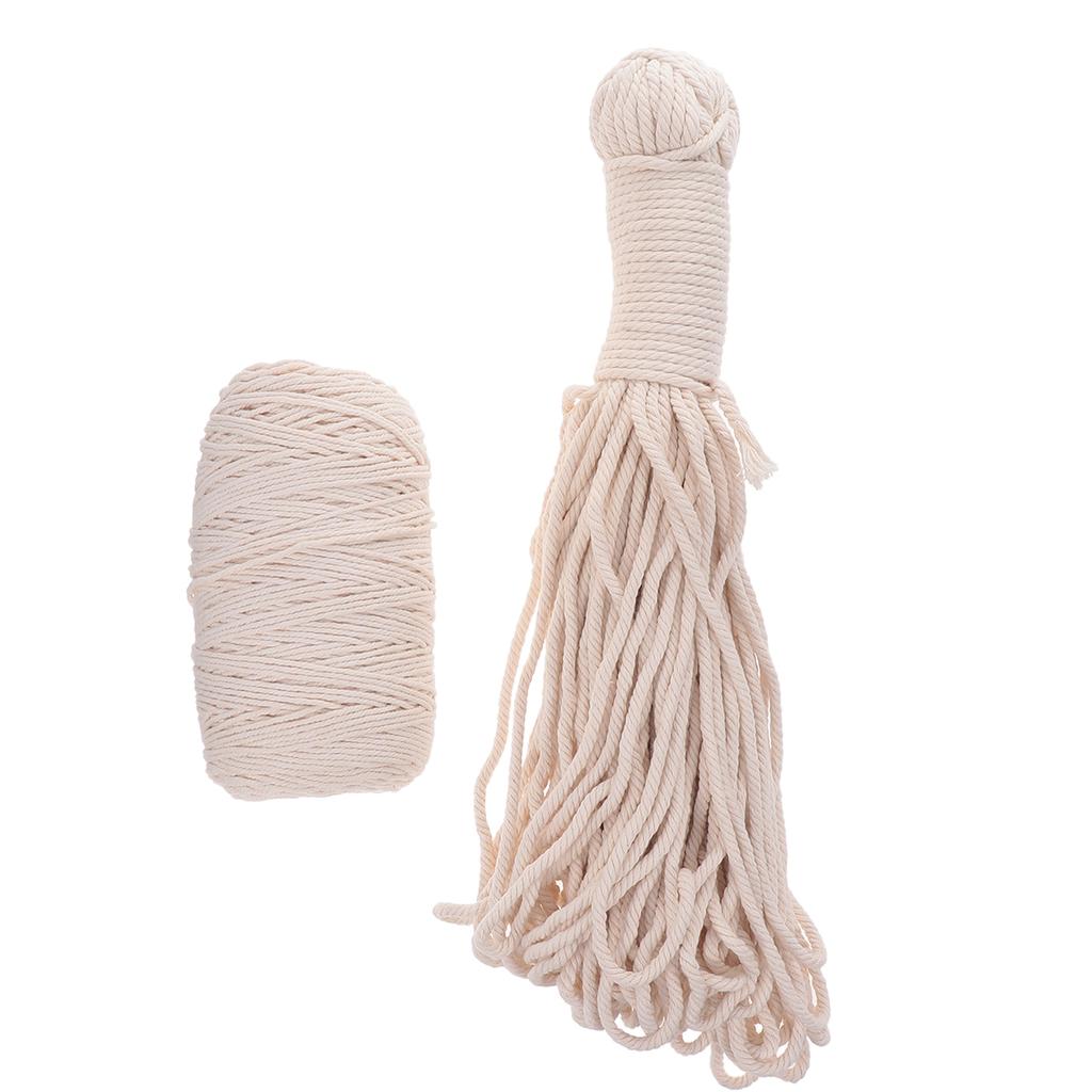 Buy 2 Roll Cotton Rope 2MM 5MM Durable Soft Ribbon Rope String Colored ...