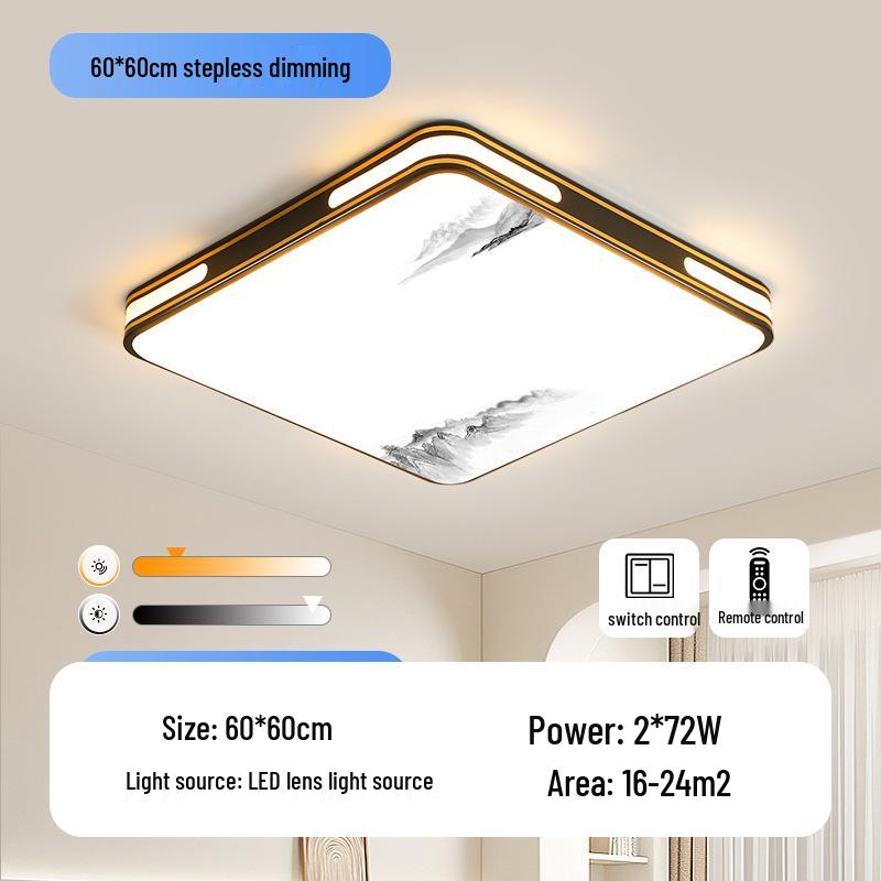 LED Square Ceiling Light - Super Bright for Bedrooms and Living Rooms, Modern 2025 Style, Ideal for Master Bedrooms and Restaurants.