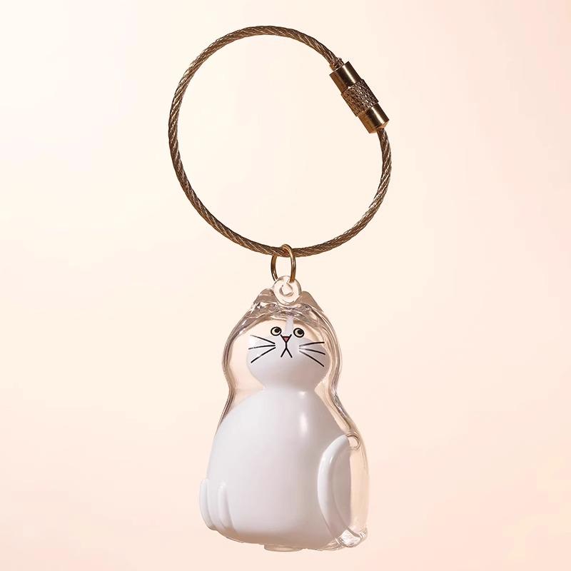 Golden Retriever Puppy Keychain Charm: Cute Transparent Storage Pendant for Backpacks & Bags