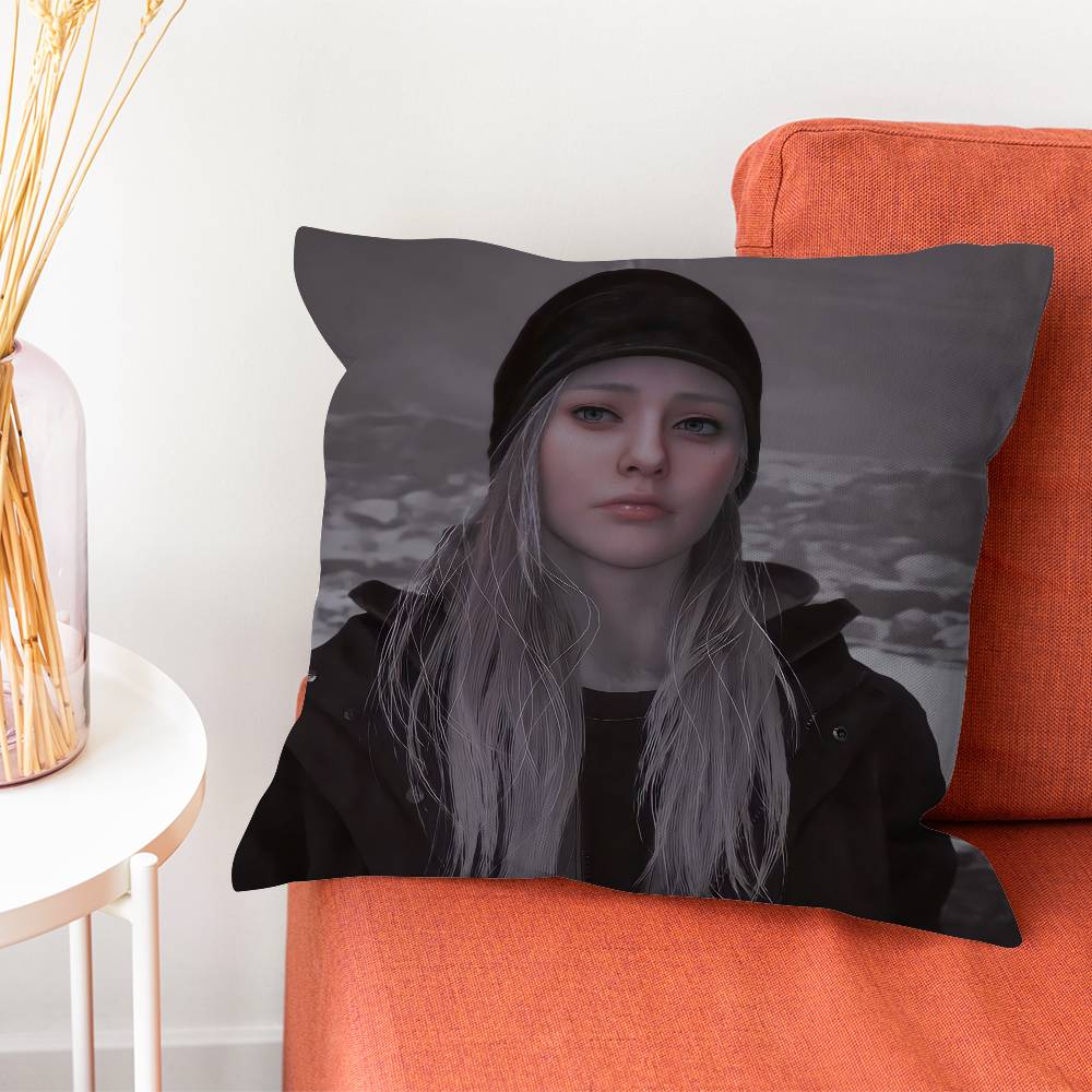 Rosemary Winters R-Resident Evil Village 8 Pillow Case Plush With Invisible Zipper Dustproof Sofa Cushion Cover For Home Decor