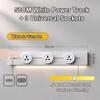Movable Wall Mounted Power Track Socket Universal Adapter Office Home Appliance Socket Safety Track Kit