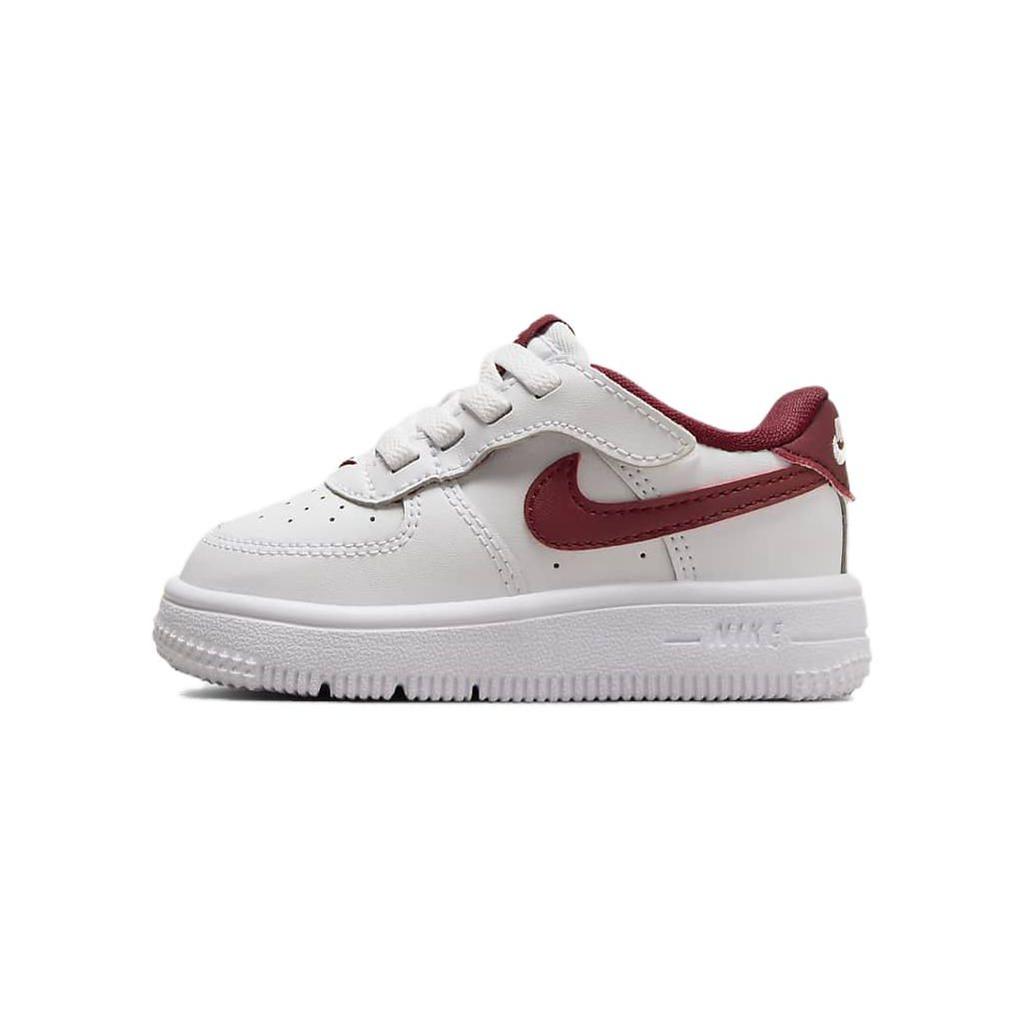 Nike Force 1 Low EasyOn TD White Team Red Baby Sneakers FN0236-105