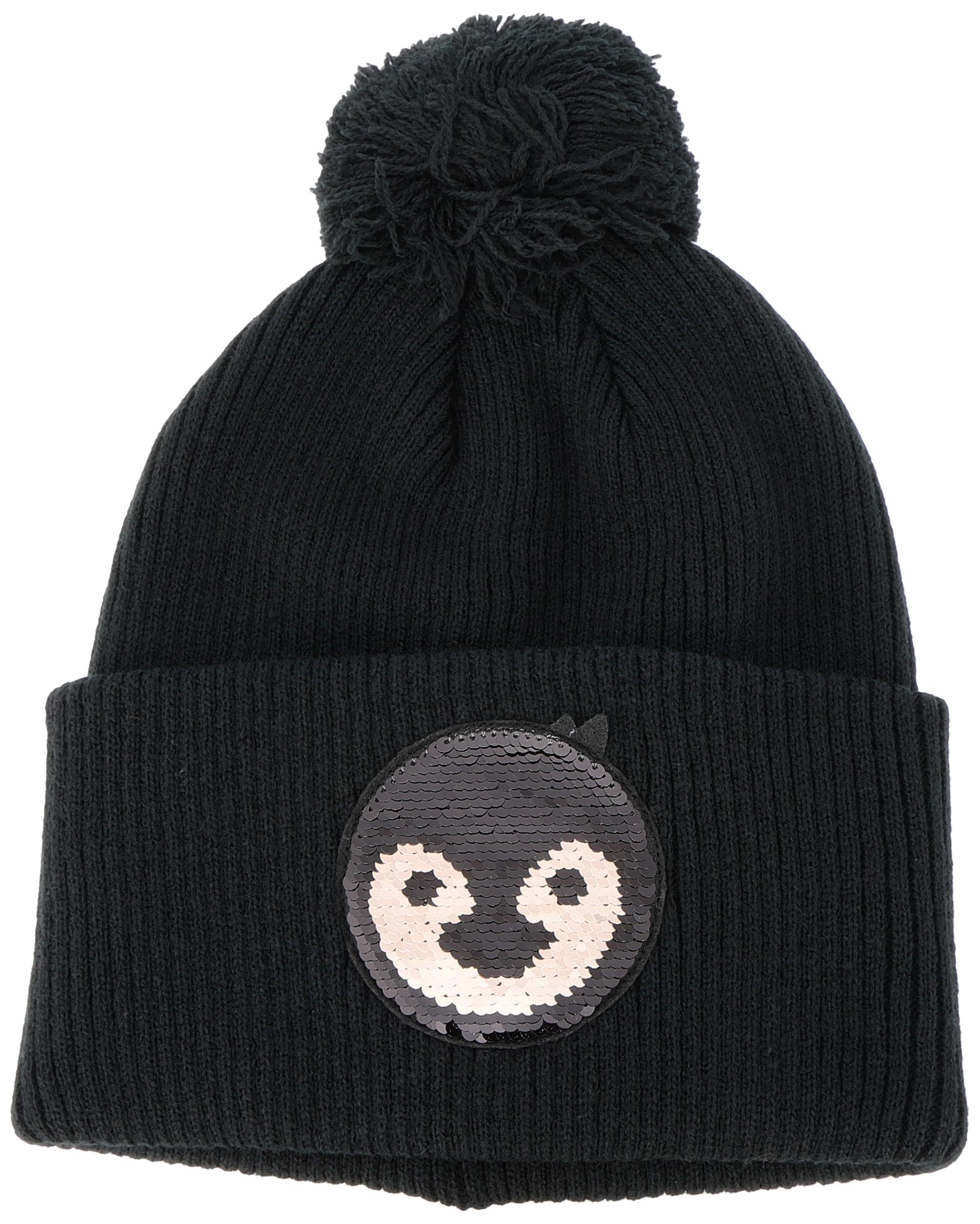 

[Munsingwear] Вязаная шапка с помпонами, милая, теплая, вязаная шапка, гольф, MGCUJC05EC, женская, BK00 (черный)