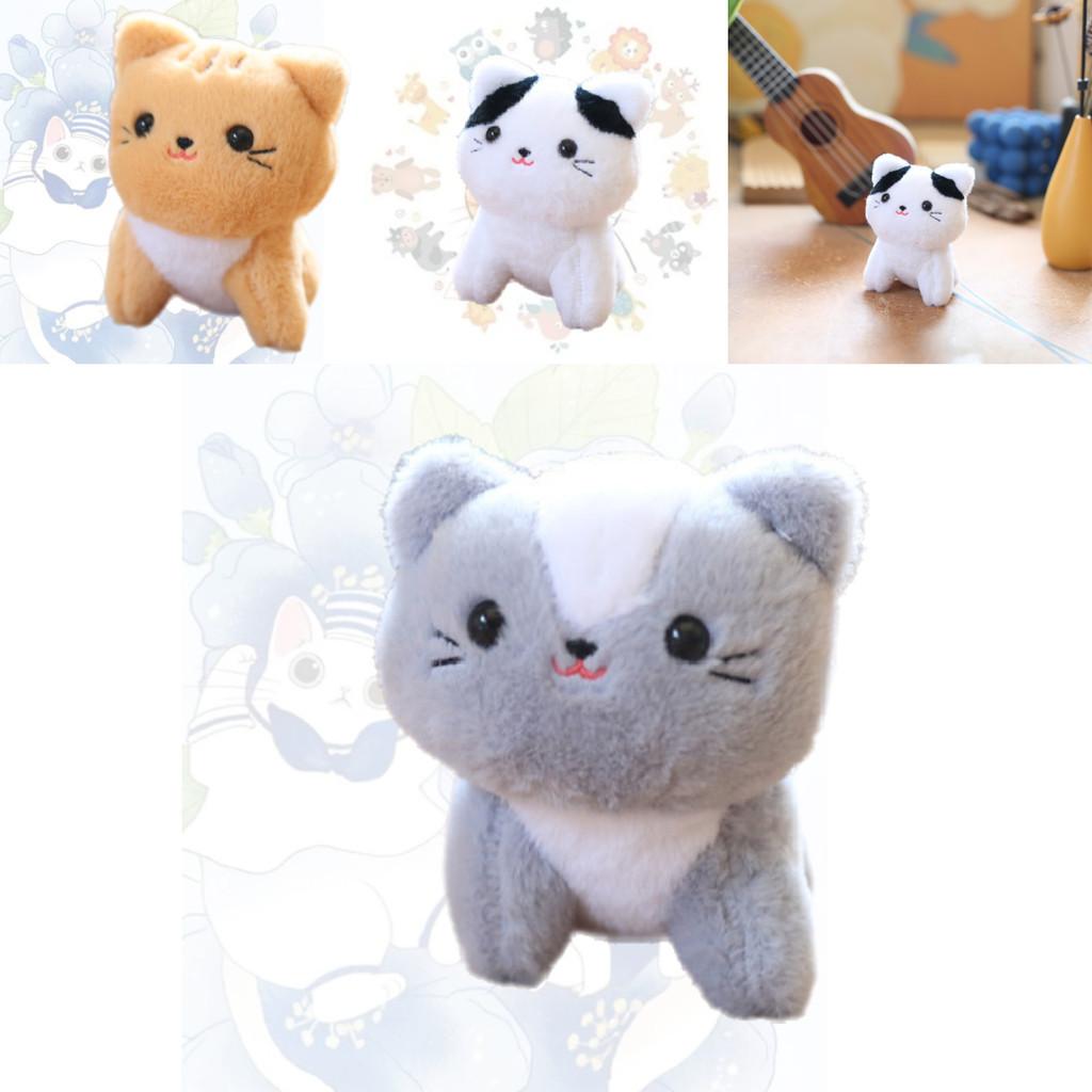 Adorable Plush Cat Keychain Soft Cuddly Toy With Pp Cotton Filling