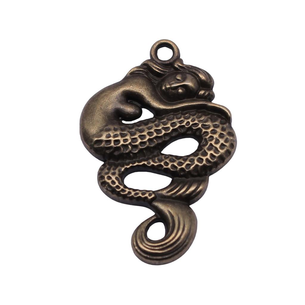 Mermaid Skeleton Charms Gothic Alloy Pendants For Halloween DIY Jewelry Accessories