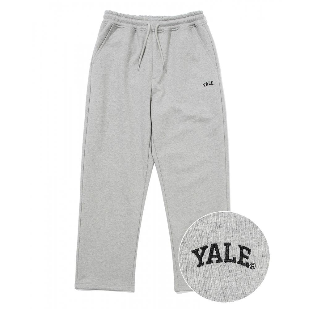 

ПОЛУШИРОКИЕ БРЮКИ YALE SMALL ARCH LOGO СЕРЫЕ