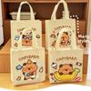 Reuse Cartoon Capybara Birthday Gift Bag Non-woven Packaging Bags Cute Capybara Tote Bag