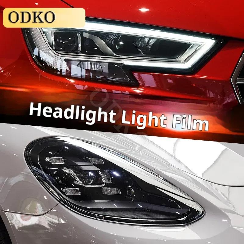 For Volvo S90 cription 2017-2024 2PCS Car TPU Front Headlights Film Car Bra Clear PPF TPU 8.5mil Paint Protection Film