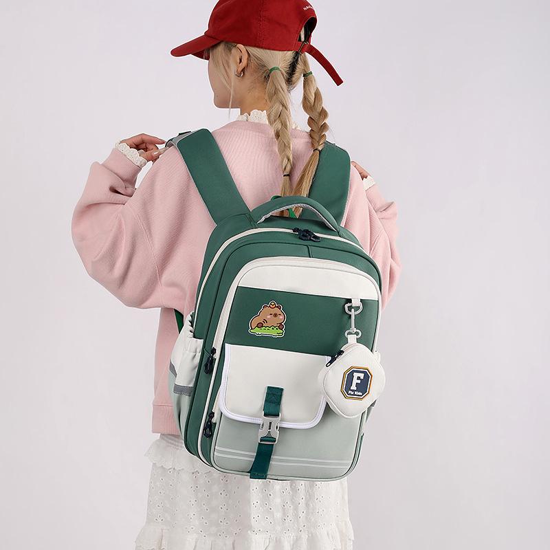 New Large-capacity Primary School School Bag, Fifth and Sixth Grade Boys and Girls Backpack, Lightweight and Simple Outdoor Leisure Backpack