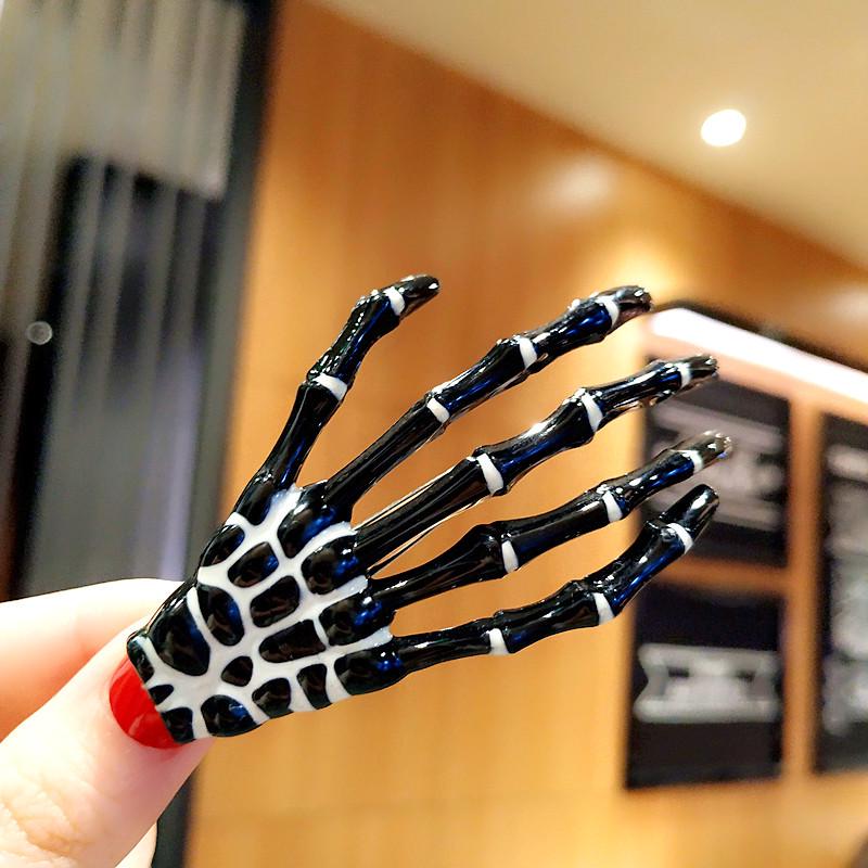 

Заколка для волос в виде черепа в стиле Харадзюку, заколка для волос в виде когтя призрака, готический аксессуар для волос