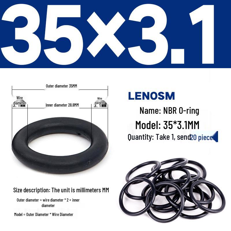 High-Pressure NBR Nitrile Rubber O-Ring Seal - Wear & Oil Resistant