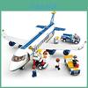 Educational Abs Plastic Building Blocks Airplane Model Great For Boys And Kids