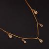 Teardrop Gold Vermeil Necklace -925 Sterling Silver