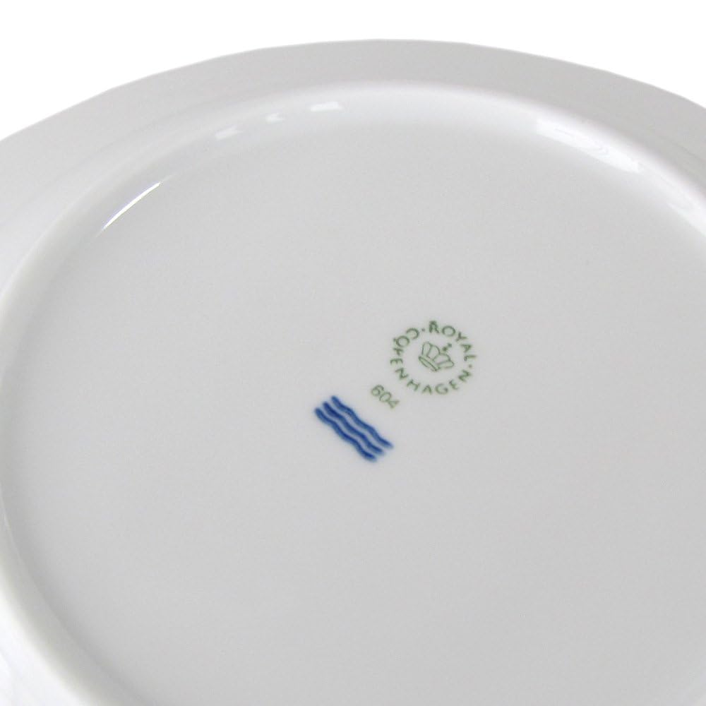 ROYAL COPENHAGEN White Fluted Plate, Deep Plate, Pasta Plate, Soup Plate, 21cm, 2408604, 1017400 [Parallel Import]