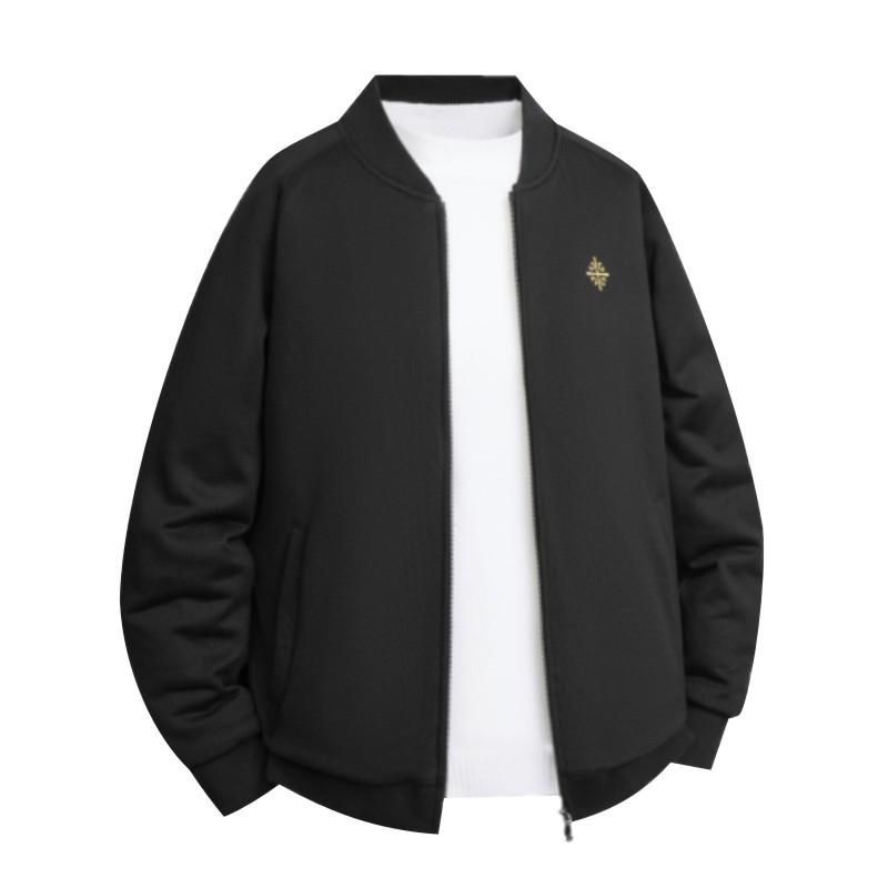 European-Style Men's Baseball Collar Jacket - Autumn/Winter 2026 Versatile Business Casual Pilot Jacket