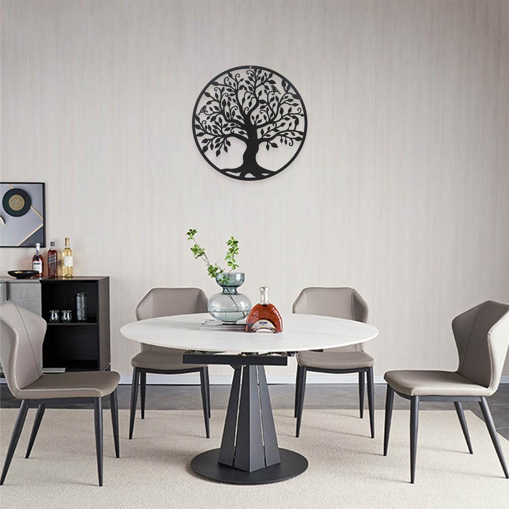 Tree of Life Metal Wall Decoration Indoor Outdoor Garden Farmhouse Decor Hanging Ornament for Home Housewarming Gift