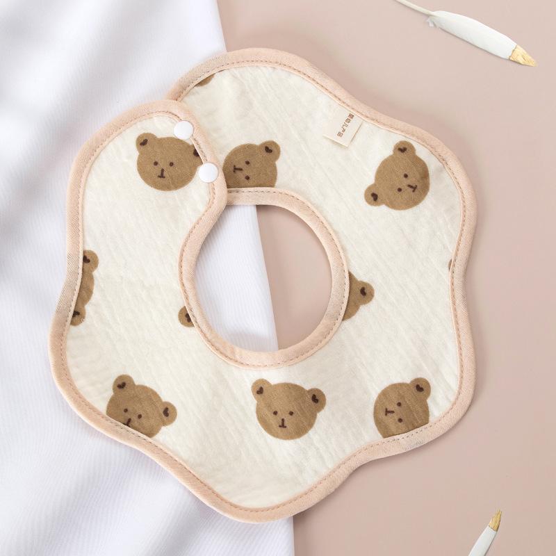 

Детский водонепроницаемый 6-слойный хлопковый марлевый слюнявчик для новорожденных