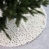 Christmas Decorations Five-star Print Plush Tree Skirt Plush Christmas Tree Decoration Christmas Tree Skirt