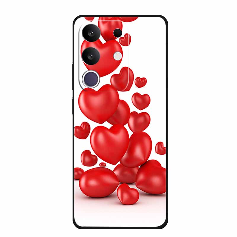 Phone Case For Vivo T4x 5G Y300T 2025 Case 6.72" Black Silicone TPU Soft Back Cover For Vivo Y29 4G Cases Y 29 Coque Funda Para