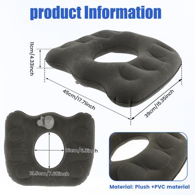 Inflatable Donut Seat Cushion Portable Travel Hemorrhoid Cushion Ergonomic Donut Tailbone Cushion Pillow Chair Seat Cushion Hot