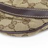 Gebrauchte GUCCI Schultertasche 203257 Abbey GG Canvas beige Dunkelbraun Diagonal getragen