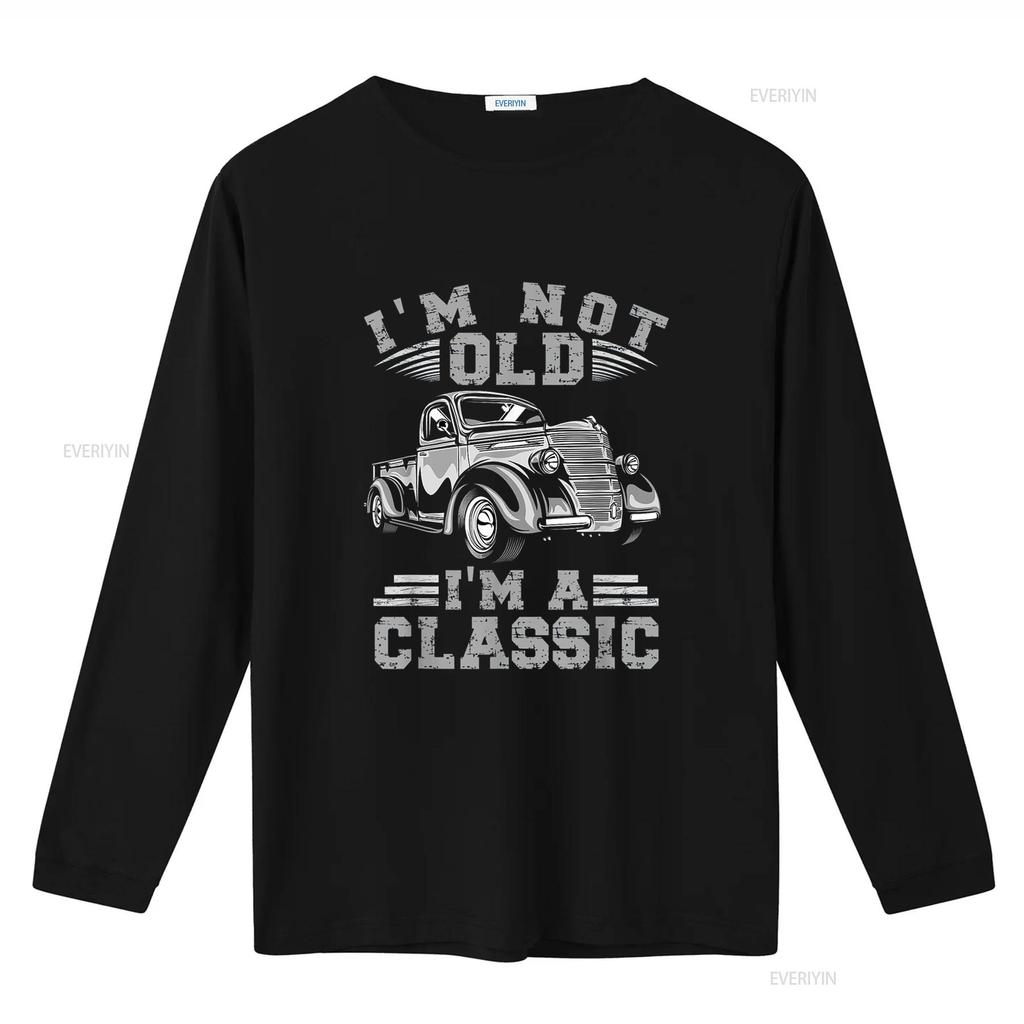Ich bin Nicht Alt Klassisches T-Shirt vintage gewaschen Lässig Streetwear Vielseitig Unisex Weich Bequem Mann Mode Grafik Atmungsaktiv