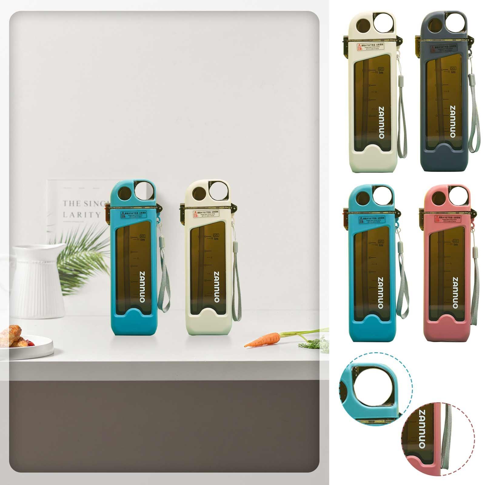 

Персонализированный пластиковый стаканчик объемом 350 мл, портативный стаканчик, креативный квадратный стаканчик с крышкой, модный плоский спортивный соломенный стаканчик