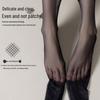 Langsha Women's Ultra-Thin Sheer Black Pantyhose