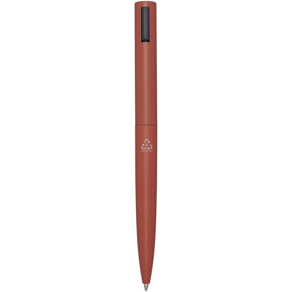 Pen of recycled aluminum "Juana" (blue ink) Brick