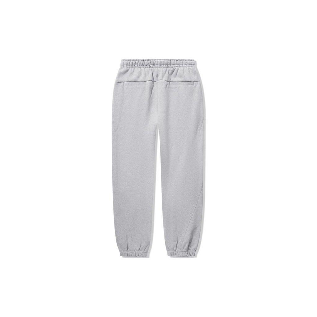 Li Ning Vital Series Drawstring Loose Fit Casual Knitted Sports Pants Men Pants Flower-Gray AKLTD97-4