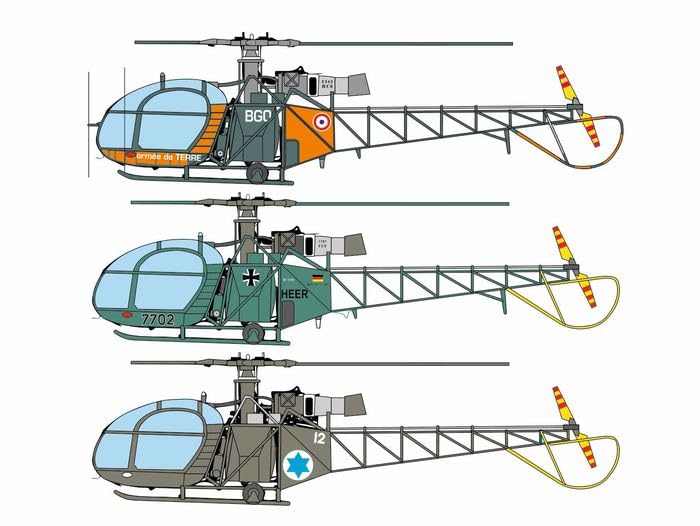 Brengun SA 318C Alouette II Resin Kit HAUBRS72024 1/72 (Airplane)