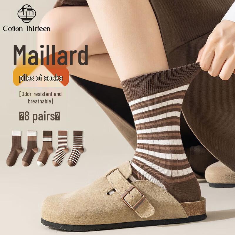 Women s Maillard Style Mid-Calf Slouch Socks One Size