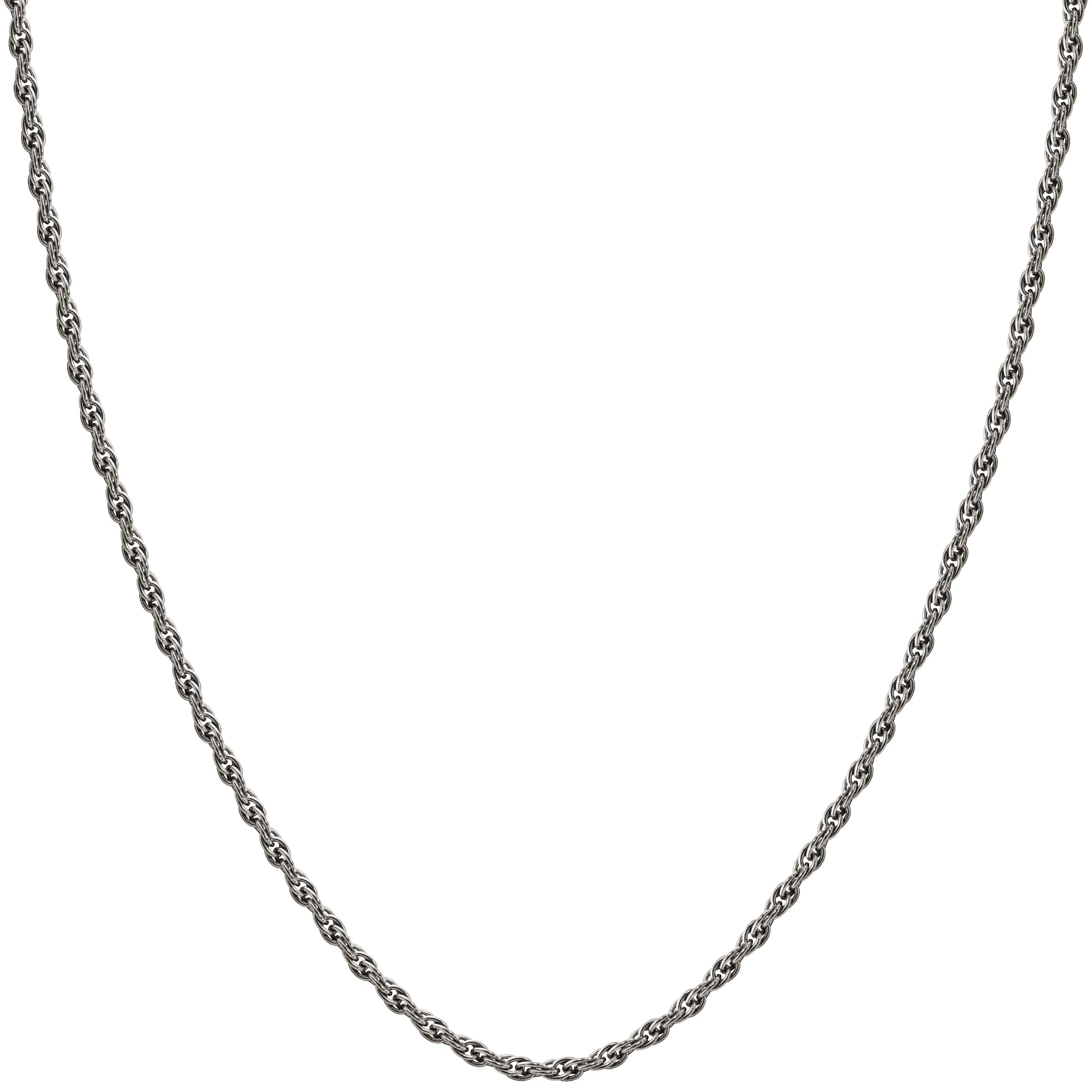 

KJ Phiten [Limited Edition] Titanium Necklace, Double Azuki Pattern, 1.7mm Width, 40-60cm (55cm), Made in Japan, Hypoallergenic